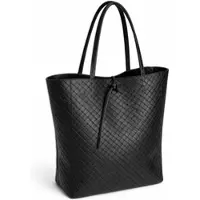 Collezione alessandro Schultertasche Flecht aus Rindsleder, Italy von