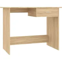 vidaXL Schreibtisch Sonoma-Eiche 100x50x76 cm Holzwerkstoff