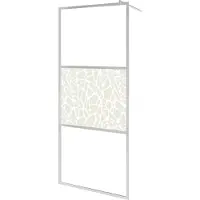 vidaXL Duschwand für Begehbare Dusche ESG-Glas Steindesign 115x195 cm