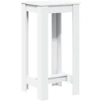 vidaXL Bartisch Weiß 51x50x103,5 cm Holzwerkstoff