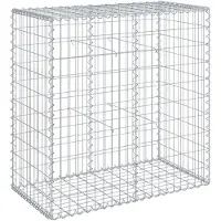 vidaXL Gabione mit Deckel 100x50x100 cm Verzinktes Eisen