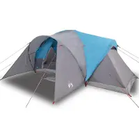 vidaXL Kuppel-Familienzelt 6 Personen Blau Wasserdicht