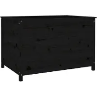 vidaXL Hochbeet Schwarz 119,5x82,5x78 cm Massivholz Kiefer