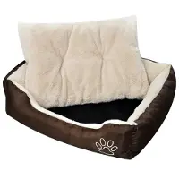 vidaXL Hundebett Braun und Beige XXL