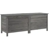 vidaXL Gartentruhe Anthrazit 150x50x56,5 cm Massivholz Tanne