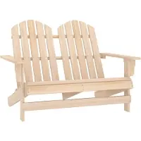 vidaXL Adirondack-Gartenbank 2-Sitzer Massivholz Tanne