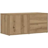 vidaXL TV-Schrank Artisan-Eiche 80x34x35,5 cm Holzwerkstoff