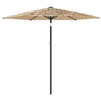 vidaXL Sonnenschirm mit Stahlmast Braun 268x268x226 cm