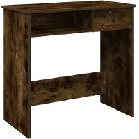 vidaXL Schreibtisch Räuchereiche 80x40x75 cm Holzwerkstoff