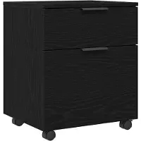 vidaXL Aktenschrank Schwarz Eichen-Optik 45 x 38 x 54 cm Holzwerkstoff