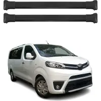 Omtec Dachträger Gepäckträger für Toyota Proace 2016-2024 Relingträger Alu Schwarz 4x
