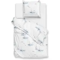 Zohome Renforcé Bettwäsche - Coastalia in weiß | Gr.: 155 x 220 + 80 x 80 cm