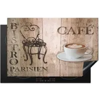 KitchenYeah Herdabdeckplatte Bistro Parisien | Gr.: 77 x 51 cm