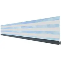 Traumgarten Sichtschutzzaun SYSTEM Dekorprofil Glas DELTA, SYSTEM WPC/ALU, 15 cm,Adapterleiste Anthrazit