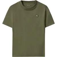 Calvin Klein Unisex Mini Badge Regular T-shirt Dusty Olive Größe: 16 | T-Shirts Outlet | Unisex | Grün