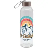GEDA LABELS Trinkflasche Go Outside in Blau - 500ml | Gr.: onesize