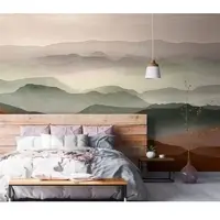 Living Walls Fototapete "THE WALL III Landschaft Tapete Motivtapete Horizont Himmel" matt glatt Vliestapete Nebel für Schlafzimmer Küche Wohnzimmer Landschaft Design