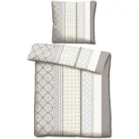 CloudComfort Basic Mikrofaser Bettwäsche beige 135 x 200 + 80 x 80 cm