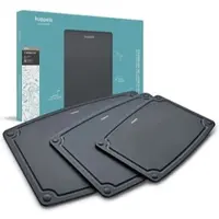 Kuppels 3-tlg. Schneidebrett NERO in schwarz | Gr.: onesize