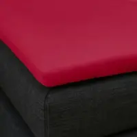 Formesse Split-Topper Spannbetttuch Bella Gracia La Piccola Duo 2 160x200 cm | carminrot - rot