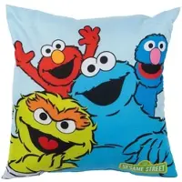 Sesamstrasse Kissen Plüsch Zierkissen Kopfkissen Sitzkissen 40x40 cm in blau | Gr.: onesize