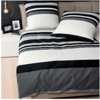Janine Bettwäsche J.D. 8478-08 Schwarz Graphit Mako Satin, Größe:155 cm x 220 cm