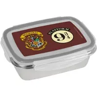 GEDA LABELS Brotdose Harry Potter 9 3/4 und Wappen in Bordeaux - 850 ml | Gr.: onesize