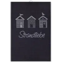 Ross 3er Pack Baumwoll-Geschirrtücher Maritim Geschirrtuch 50x70 cm Strandliebe 3er Pack - blau