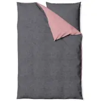 Traumschloss Melange Flanell Wendebettwäsche in rosa | Gr.: 155 x 220 + 80 x 80 cm