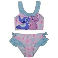 Lilo & Stitch Disney Bikini Zweiteiler mit Rüschen & Schleifen in rosa | Gr.: 122/128