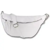 Toscanto Leder Gürteltasche Tasche weiß ca. 37cm | Gr.: onesize