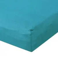 TRAUMSCHLAF Zwirn-Jersey Elasthan Spannbetttuch De-Luxe 200x220 - 220x240 cm | ozean - blau
