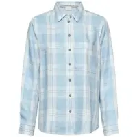 Camel active Langarmbluse in soft blue check | Gr.: L