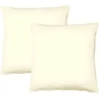Jack 2er Set Renforcé Kissenhülle Kissenbezug in Beige | Gr.: 40x40 cm