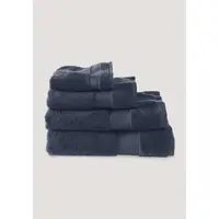 Hessnatur Frottier Handtuch in tintenblau | Gr.: 50 x 100 cm