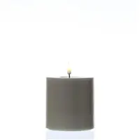Deluxe Home Art LED Kerze Mia Echtwachs flackernd H: 10cm D: 10cm in sandfarben | Gr.: onesize