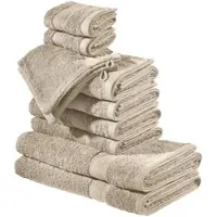Redbest Frottier Frottier-Set 10-teilig Chicago in taupe | Gr.: onesize