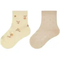Sterntaler ABS Krabbelsocken 2er-Pack Blumen in dunkelgelb | Gr.: 20
