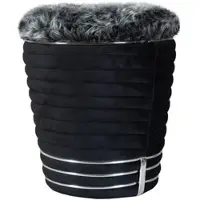 Kayoom Hocker Doric 325 in schwarz - graphit | Gr.: onesize