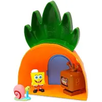 Monster Flex Spongebob Ananas-haus Und Zwei Figuren Orange Kinder Orange One Size