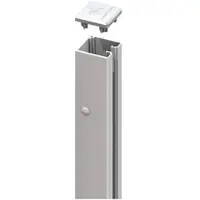 Traumgarten Sichtschutzzaun SYSTEM U-Klemmprofil silber, 105 cm