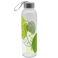 GEDA LABELS Trinkflasche Blätter in Grün - 500ml | Gr.: onesize