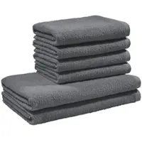 Redbest Frottier, Leichtfrottier Frottier-Set 6-teilig Oceanside in anthrazit | Gr.: onesize