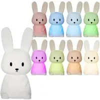 HOLLYHOPPER LED Nachtlicht Hase STUPSI - Einschlaflicht - H: 20cm - Warmweiß/Farbwechsel - Batteriebetrieb