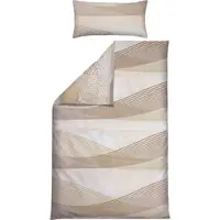 Erwin Müller Seersucker Wendebettwäsche in taupe | Gr.: 135x220 cm (80x80 cm)