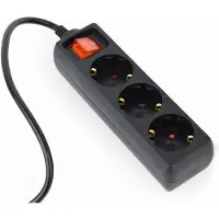 EnerGenie EG-PSU3-01, 0,6 m, Drinnen, Typ F, Typ C, Schwarz, 3 AC-Ausgänge