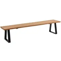 58 aufm Kessel KÜCHENBANK Diena 200 x 43 x 46 aus Massivholz Wildeiche | Gr.: onesize