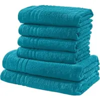 Redbest Frottier Frottier-Set uni 6-tlg. New York in petrol | Gr.: onesize
