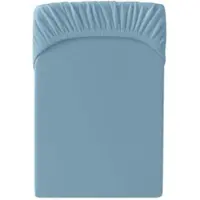 Cats Collection Spannbetttuch Edel-Jersey in stahlblau | Gr.: 90-x-200