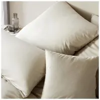 Elegante Bettwäsche Cord in wollweiss | Gr.: 40 x 80 cm